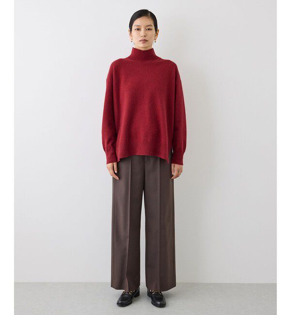 ROPE「【J'aDoRe・一部店舗限定サイズ】ウールフォックスラメハイネックニット(サイドスリット入り)」|ニット・セーター|