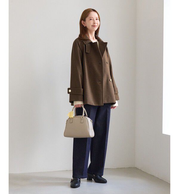 Rope&rsquo;Picnic「【WEB限定カラー】ジャージーメルトン 金ボタンミドル丈コート/低身長・小柄さんサイズ有り」|その他|