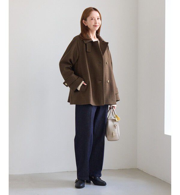 Rope&rsquo;Picnic「【WEB限定カラー】ジャージーメルトン 金ボタンミドル丈コート/低身長・小柄さんサイズ有り」|その他|