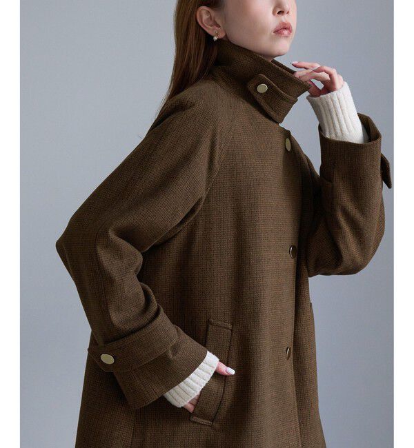 Rope&rsquo;Picnic「【WEB限定カラー】ジャージーメルトン 金ボタンミドル丈コート/低身長・小柄さんサイズ有り」|その他|
