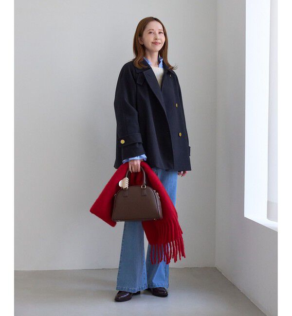 Rope&rsquo;Picnic「【WEB限定カラー】ジャージーメルトン 金ボタンミドル丈コート/低身長・小柄さんサイズ有り」|その他|