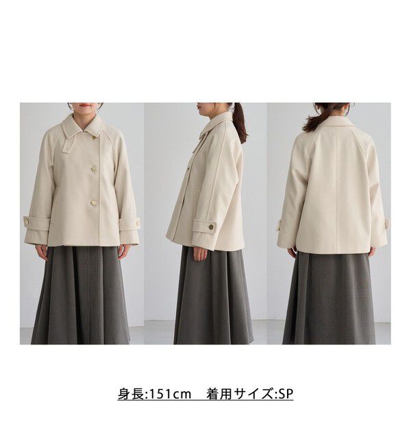 Rope&rsquo;Picnic「【WEB限定カラー】ジャージーメルトン 金ボタンミドル丈コート/低身長・小柄さんサイズ有り」|その他|