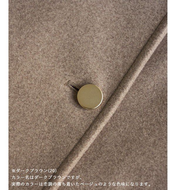 Rope&rsquo;Picnic「【WEB限定カラー】ジャージーメルトン 金ボタンミドル丈コート/低身長・小柄さんサイズ有り」|その他|
