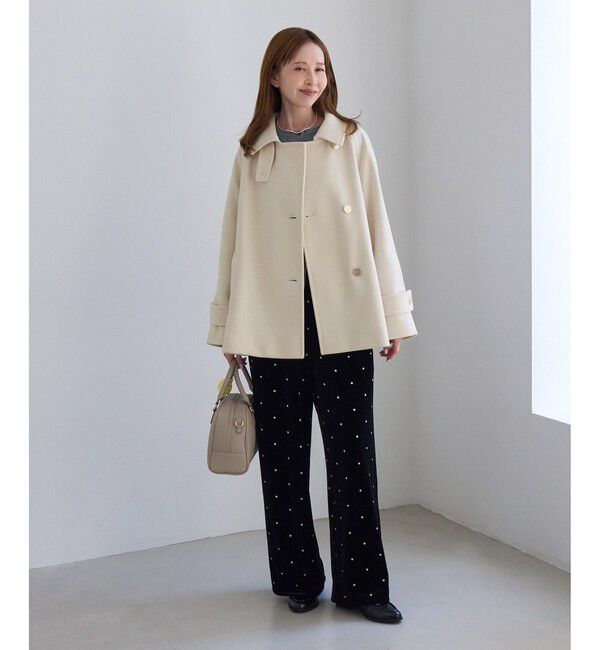 Rope&rsquo;Picnic「【WEB限定カラー】ジャージーメルトン 金ボタンミドル丈コート/低身長・小柄さんサイズ有り」|その他|