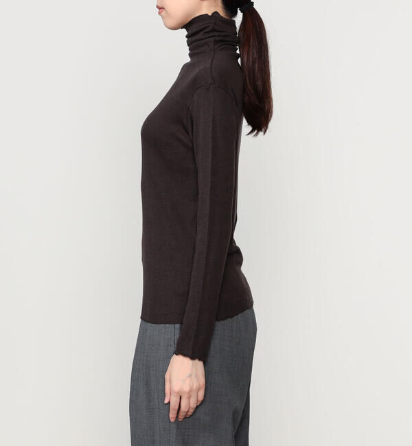  「TICCA | ウールシルク ボトルネックプルオーバー WOMEN」|Tシャツ・カットソー|
