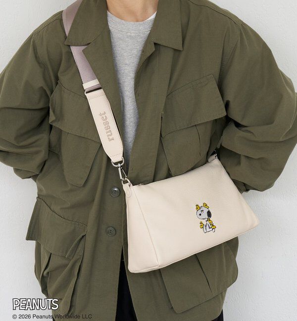  「《PEANUTS&times;russet》レザーショルダーバッグ」|ショルダー・メッセンジャー|