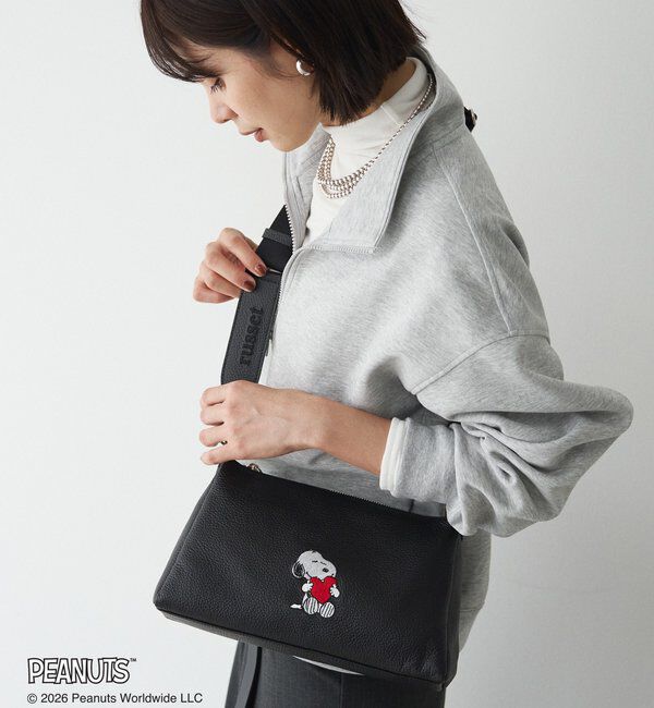  「《PEANUTS&times;russet》レザーショルダーバッグ」|ショルダー・メッセンジャー|