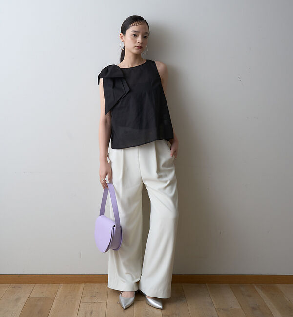 Rouge vif「【一部店舗限定】ショルダービッグリボンブラウス」|シャツ・ブラウス|