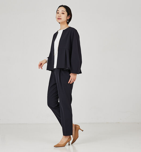 qualite「【セットアップ対応】タックテーパードパンツ」|その他|