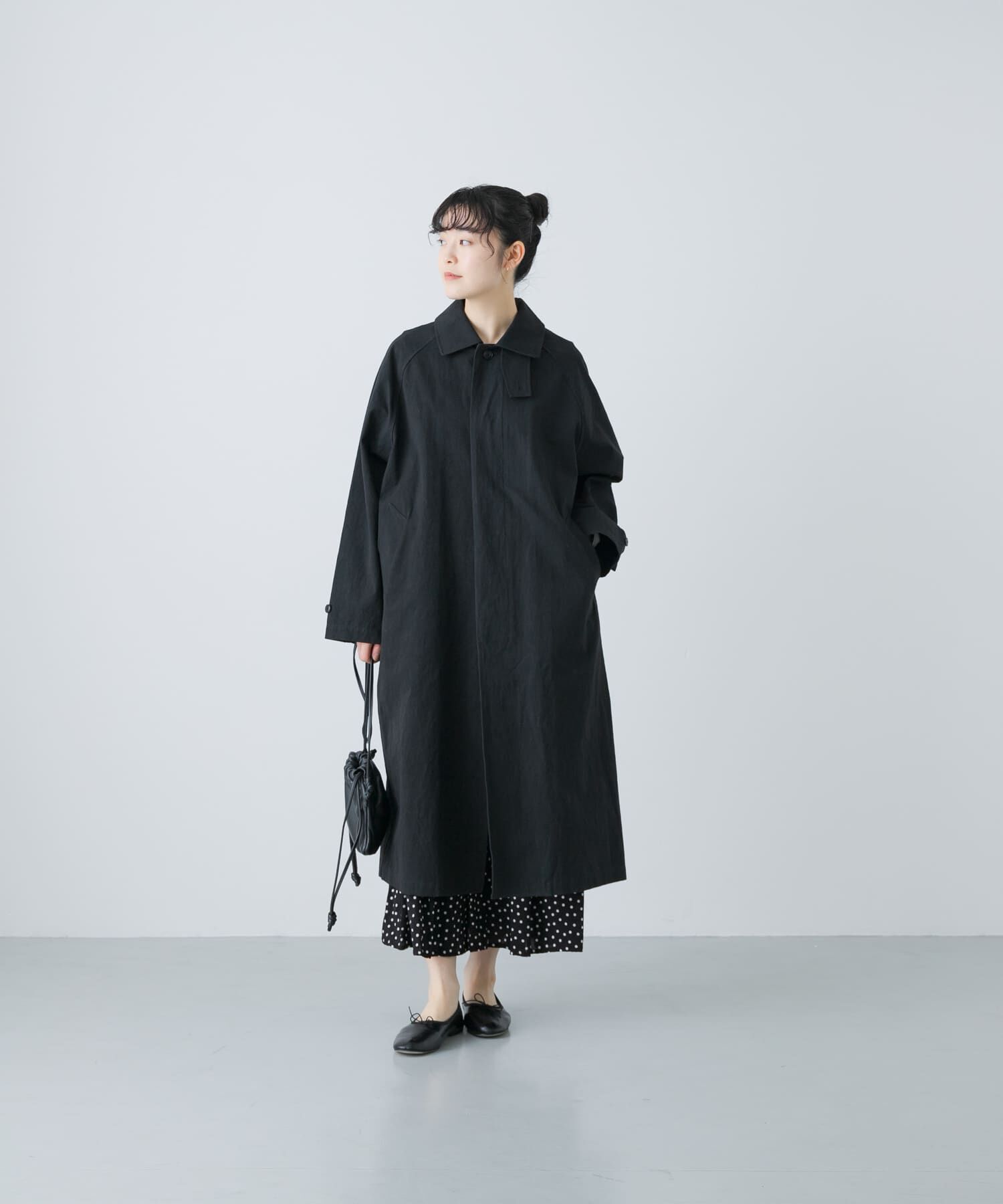 かぐれ「『ユニセックス』コットンステンカラーコート」|ステンカラーコート|