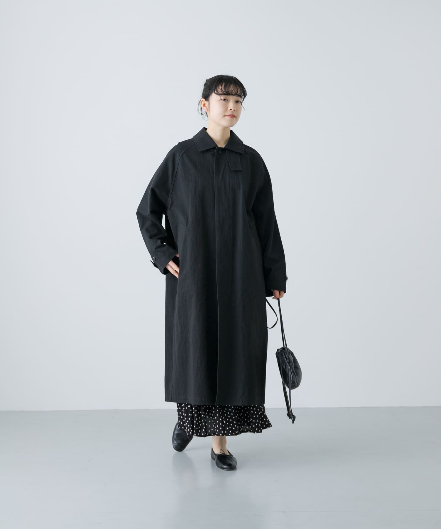 かぐれ「『ユニセックス』コットンステンカラーコート」|ステンカラーコート|