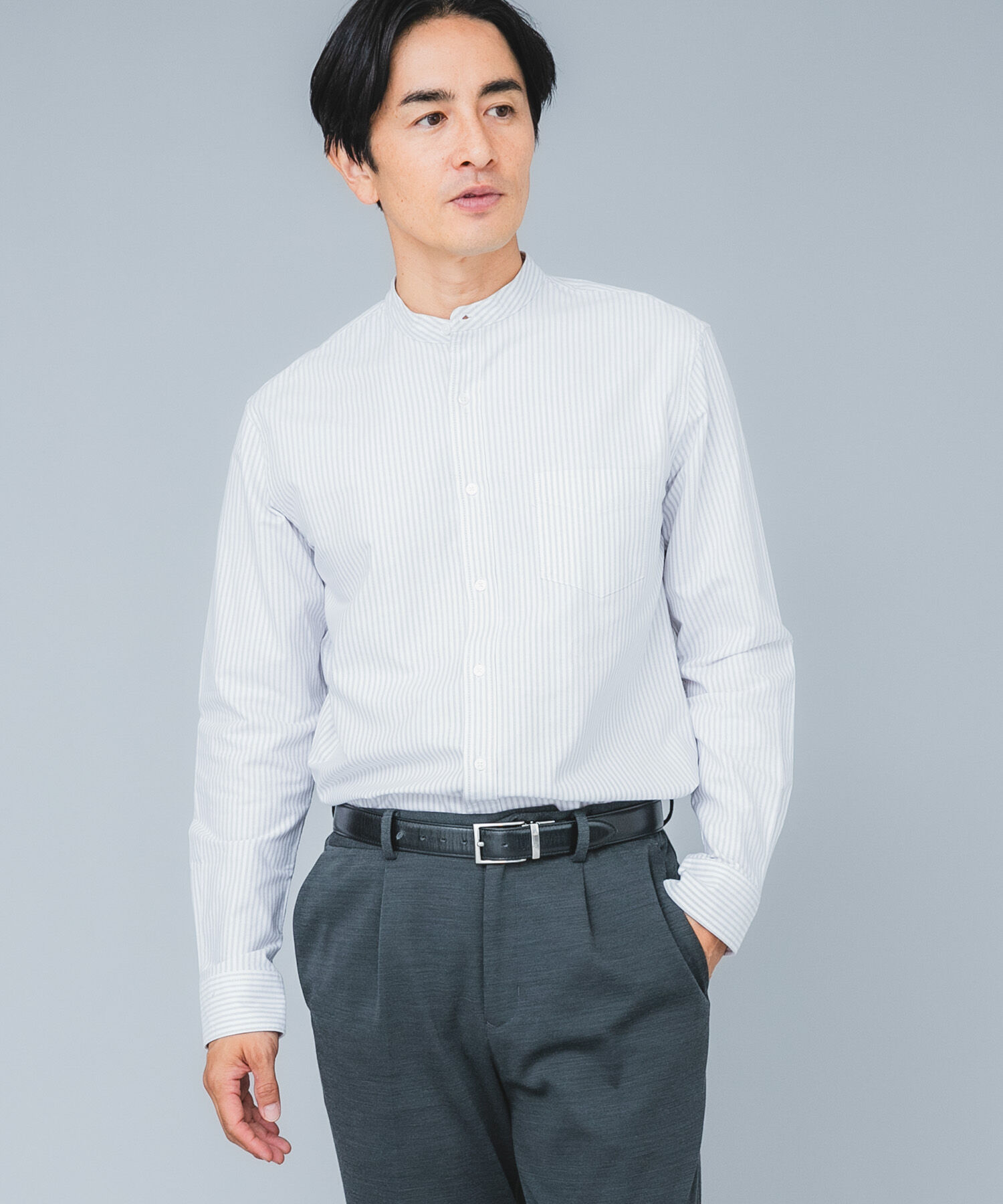 URBAN RESEARCH ROSSO「『WEB限定』『XXLｻｲｽﾞあり』『抗菌/消臭』ﾊｲﾊﾟﾌｫｰﾏﾝｽｵｯｸ」|シャツ・ブラウス|グレー系その他