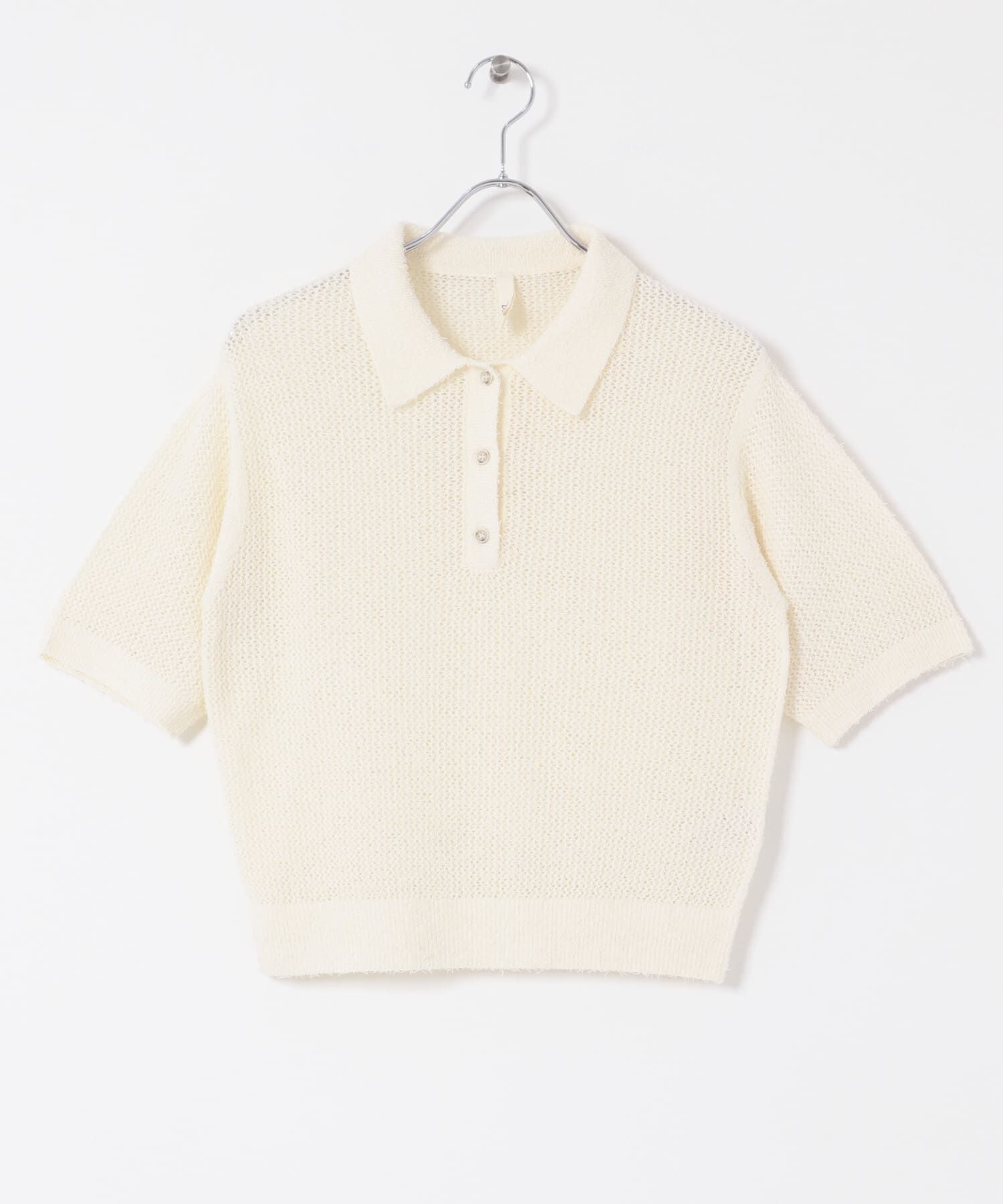 URBAN RESEARCH DOORS「Acetate Mix Collared Knit」|ニット・セーター|