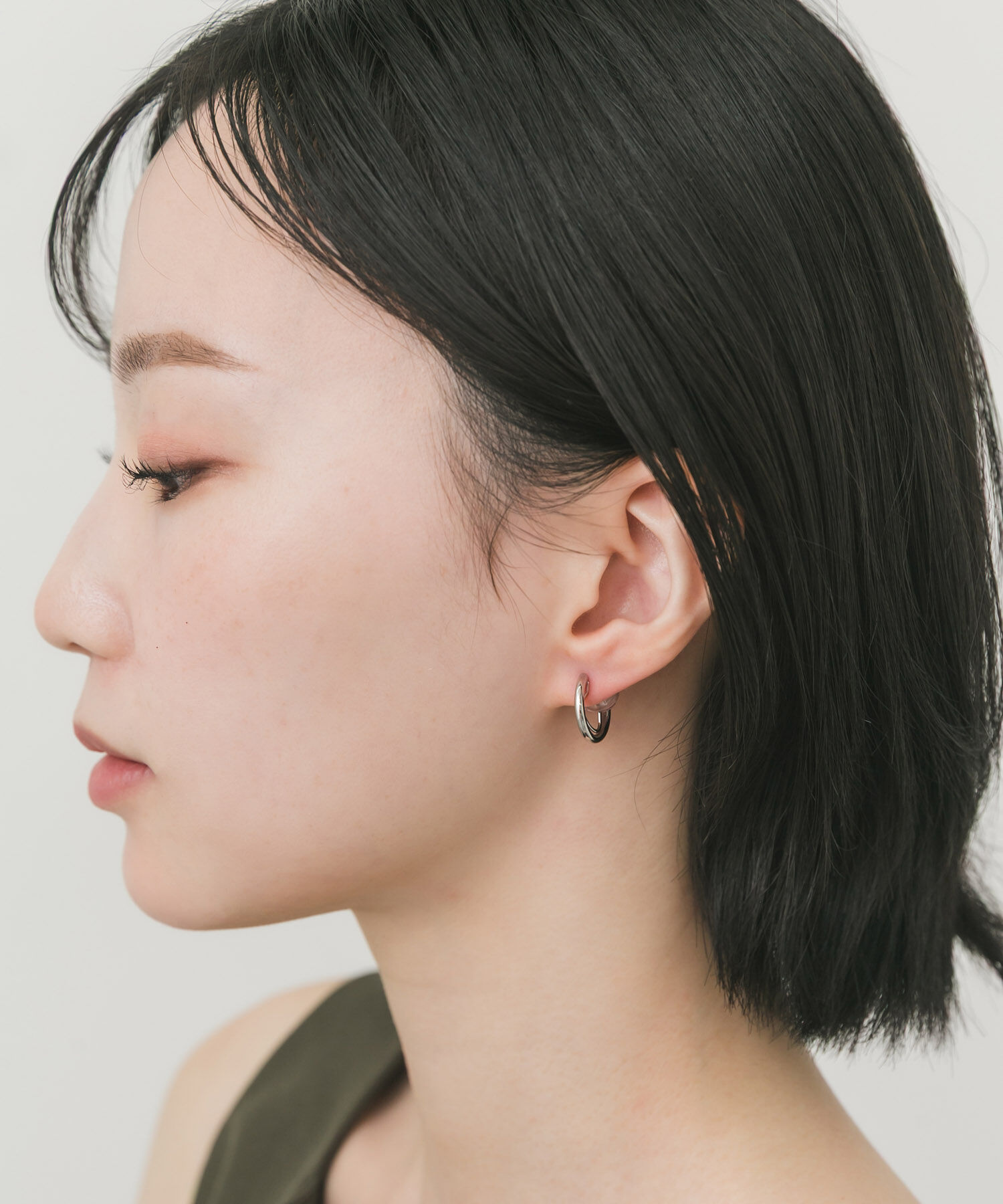SMELLY「シンプルフープオメガイヤリング」|イヤリング|