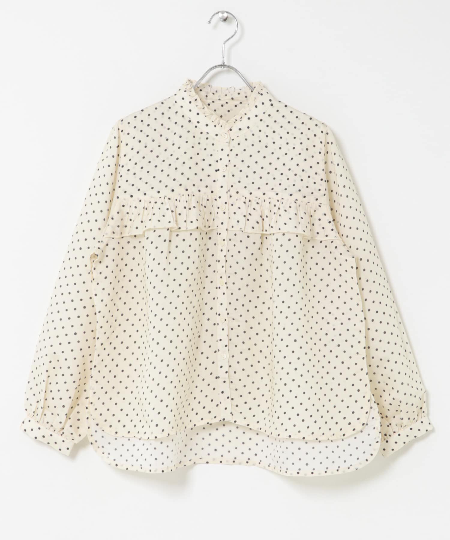 Sonny Label 「『WEB限定』ドットフリルブラウス」|シャツ・ブラウス|