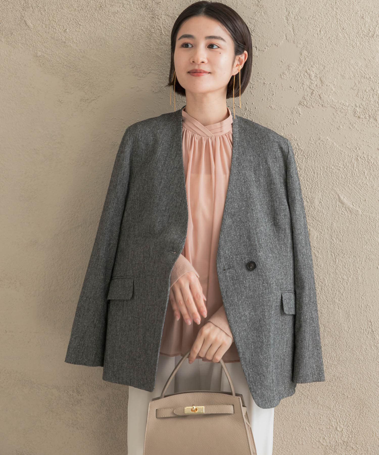 URBAN RESEARCH ROSSO「ハイネックボリュームスリーブブラウス」|シャツ・ブラウス|
