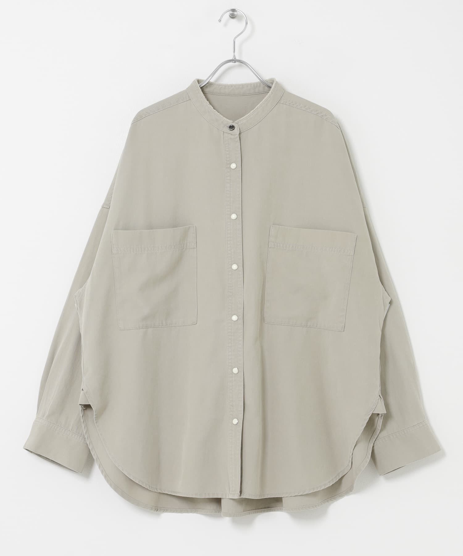 URBAN RESEARCH DOORS「デニムバンドカラーシャツ」|シャツ・ブラウス|
