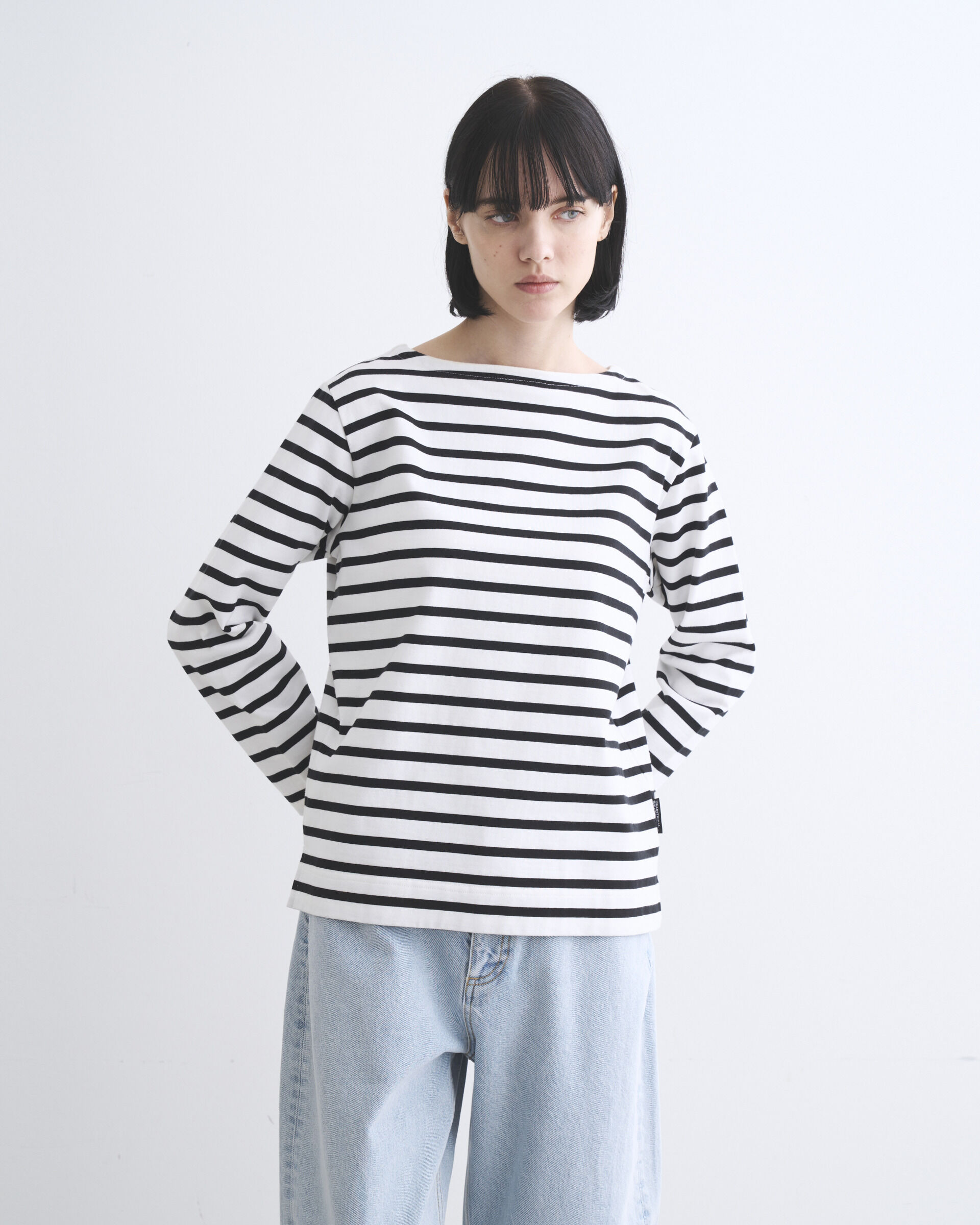 Traditional Weatherwear「LYMM」|Tシャツ・カットソー|ﾎﾜｲﾄ&times;ﾌﾞﾗｯｸ
