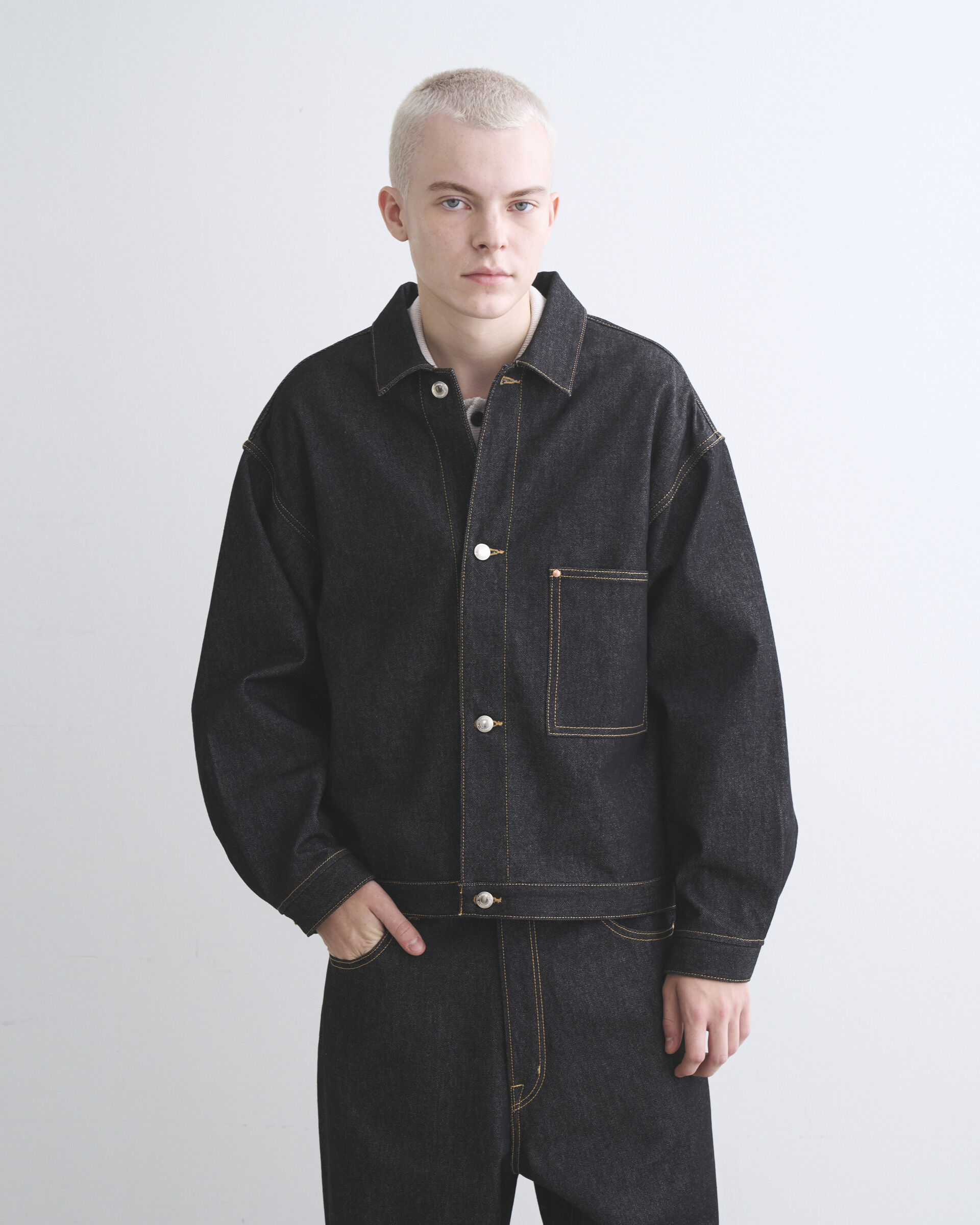Traditional Weatherwear「【UNIONWEAR】WORK JACKET 001D」|その他|ﾌﾞﾗｯｸ&times;ｼﾙﾊﾞｰ釦