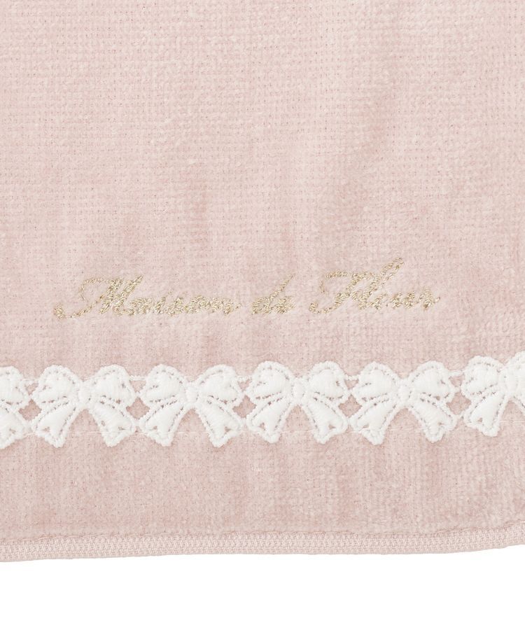 Maison de FLEUR「リボンレースタオルハンカチ」|ハンカチ|