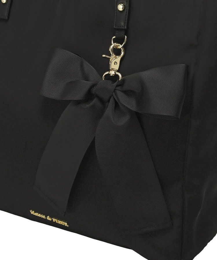 Maison de FLEUR「リボンチャーム付き3ルームトートバッグ」|トートバッグ|
