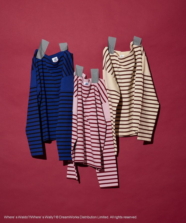 AMERICAN HOLIC「【WHERE'S WALLY?】ボートネックボーダーロンTEE」|Tシャツ・カットソー|
