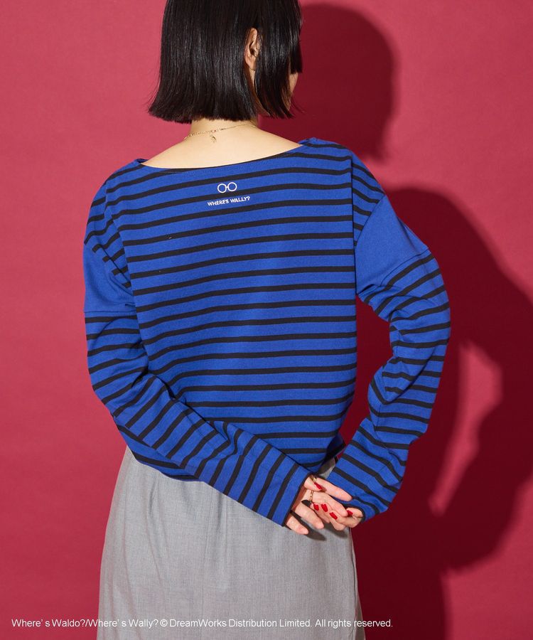 AMERICAN HOLIC「【WHERE'S WALLY?】ボートネックボーダーロンTEE」|Tシャツ・カットソー|