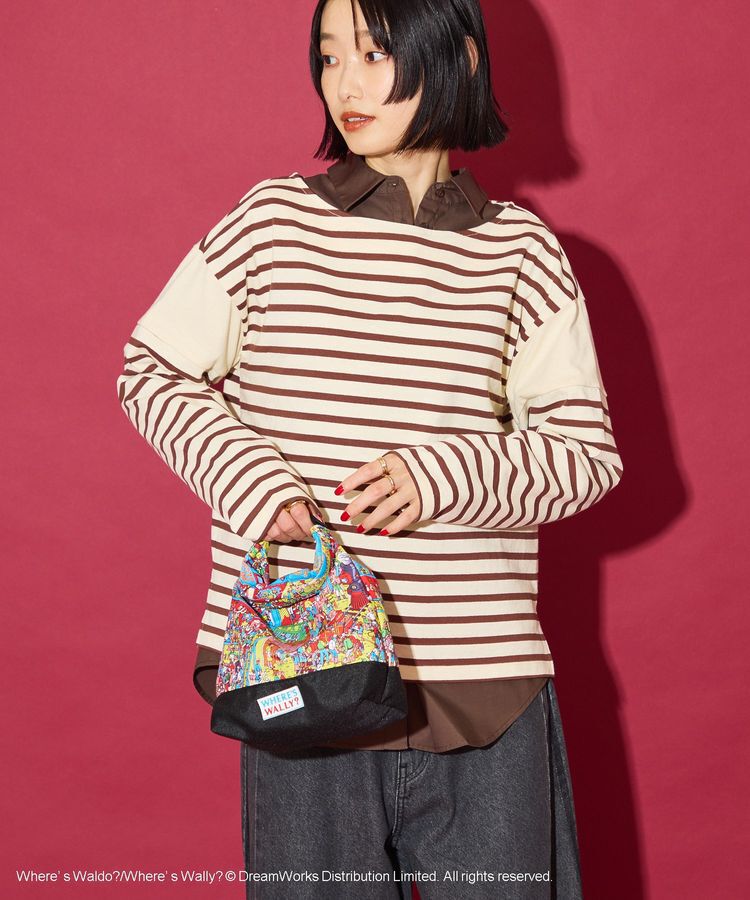 AMERICAN HOLIC「【WHERE'S WALLY?】ボートネックボーダーロンTEE」|Tシャツ・カットソー|