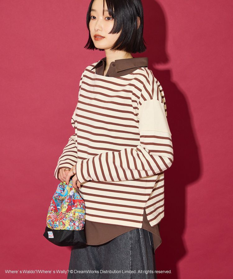 AMERICAN HOLIC「【WHERE'S WALLY?】ボートネックボーダーロンTEE」|Tシャツ・カットソー|