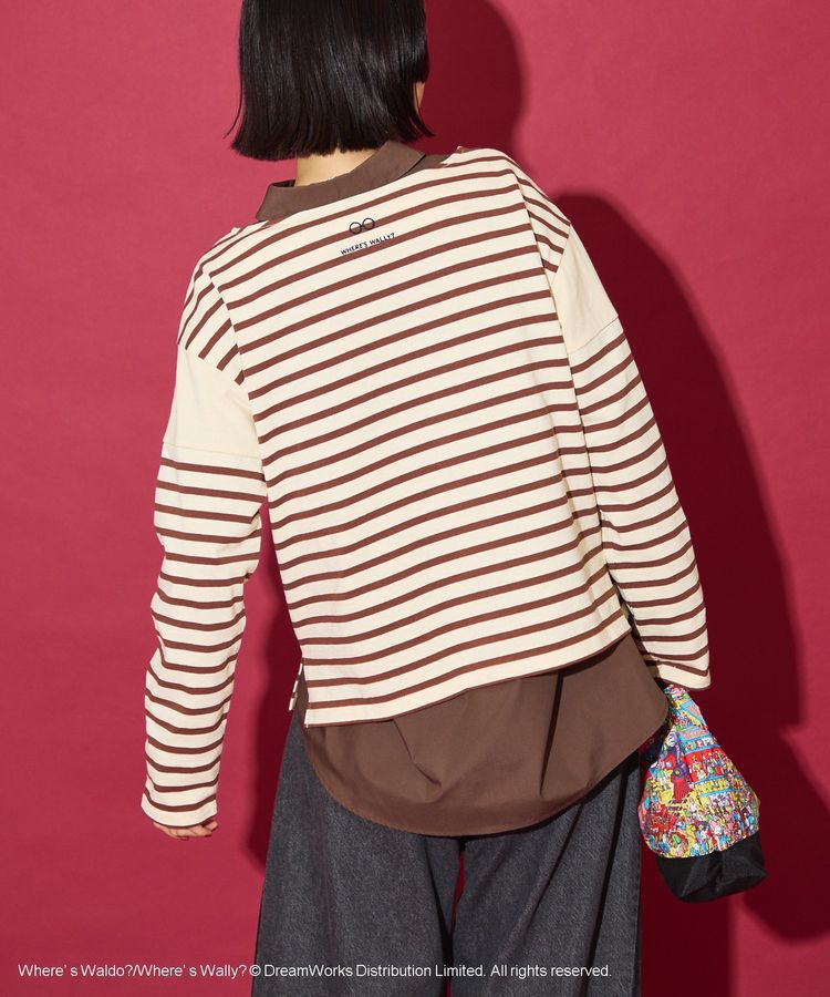 AMERICAN HOLIC「【WHERE'S WALLY?】ボートネックボーダーロンTEE」|Tシャツ・カットソー|