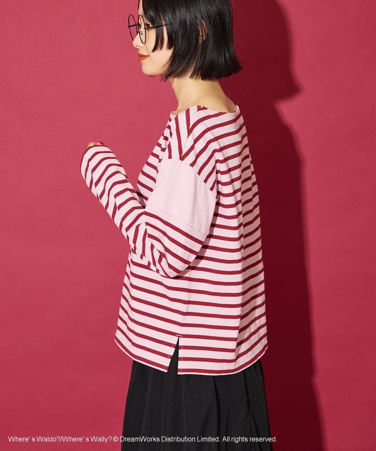 AMERICAN HOLIC「【WHERE'S WALLY?】ボートネックボーダーロンTEE」|Tシャツ・カットソー|