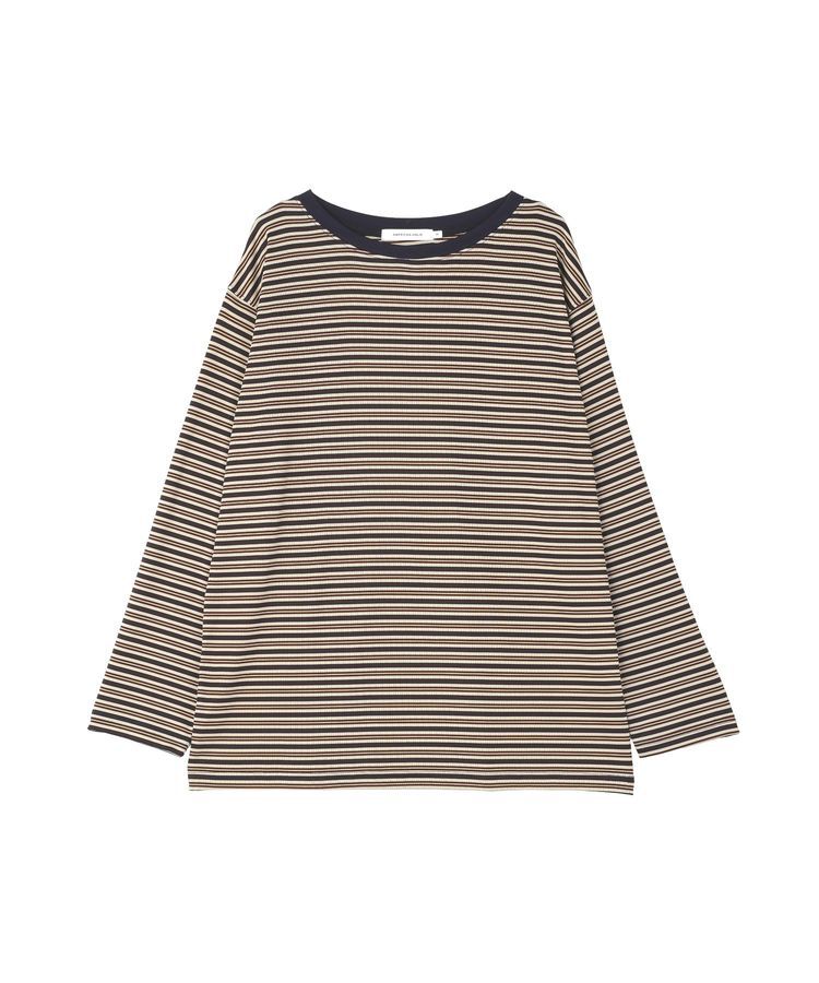AMERICAN HOLIC「マルチボーダーロンＴ」|Tシャツ・カットソー|Red