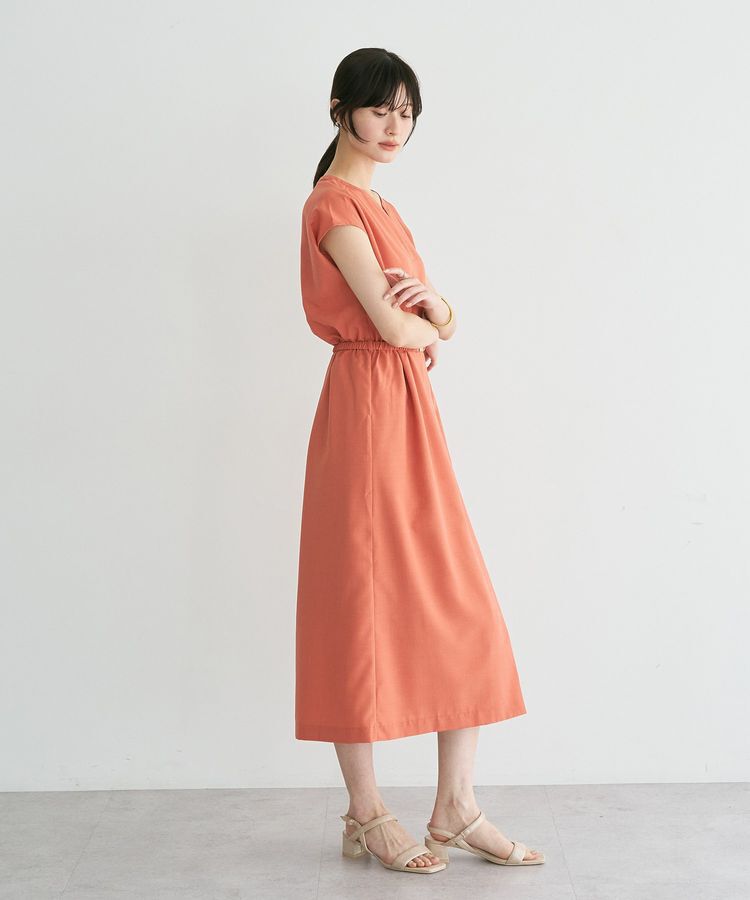 YECCA VECCA「リネンライクスキッパーワンピース」|ワンピース|
