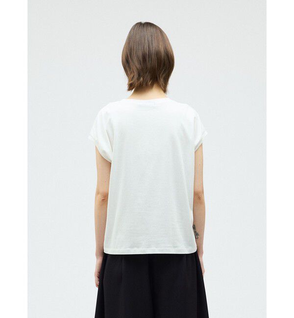 mizuiro ind「mizuiro ind フレンチスリーブフリルプルオーバー」|Tシャツ・カットソー|