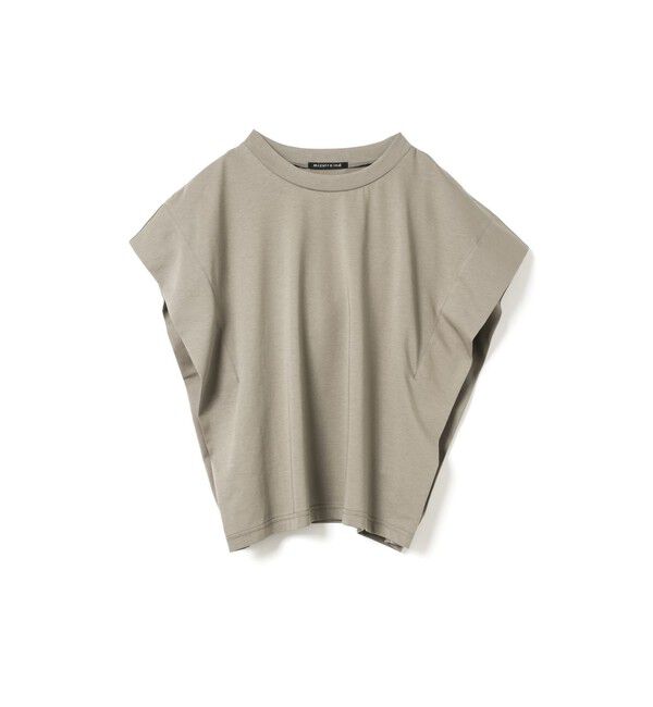 mizuiro ind「mizuiro ind ショルダータックノースリーブプルオーバー」|Tシャツ・カットソー|ベージュ