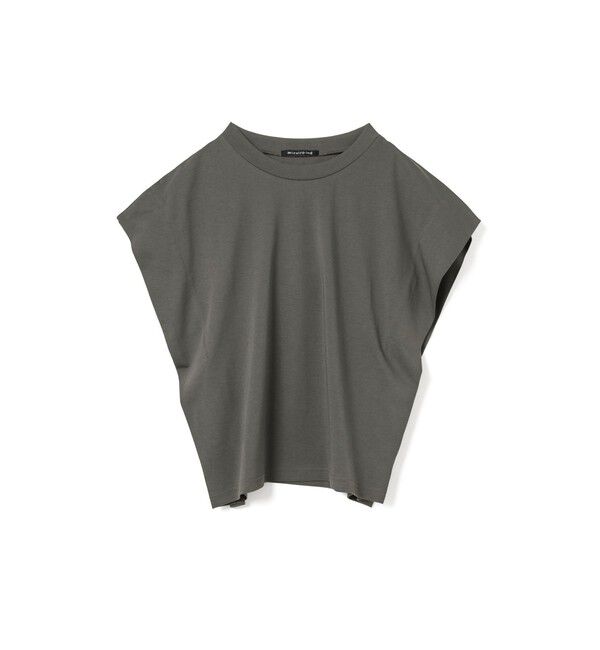 mizuiro ind「mizuiro ind ショルダータックノースリーブプルオーバー」|Tシャツ・カットソー|ダークグレー