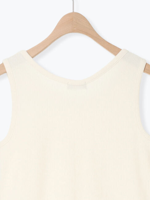 Samansa Mos2「【接触冷感】裾チュールレースノースリーブ」|Tシャツ・カットソー|