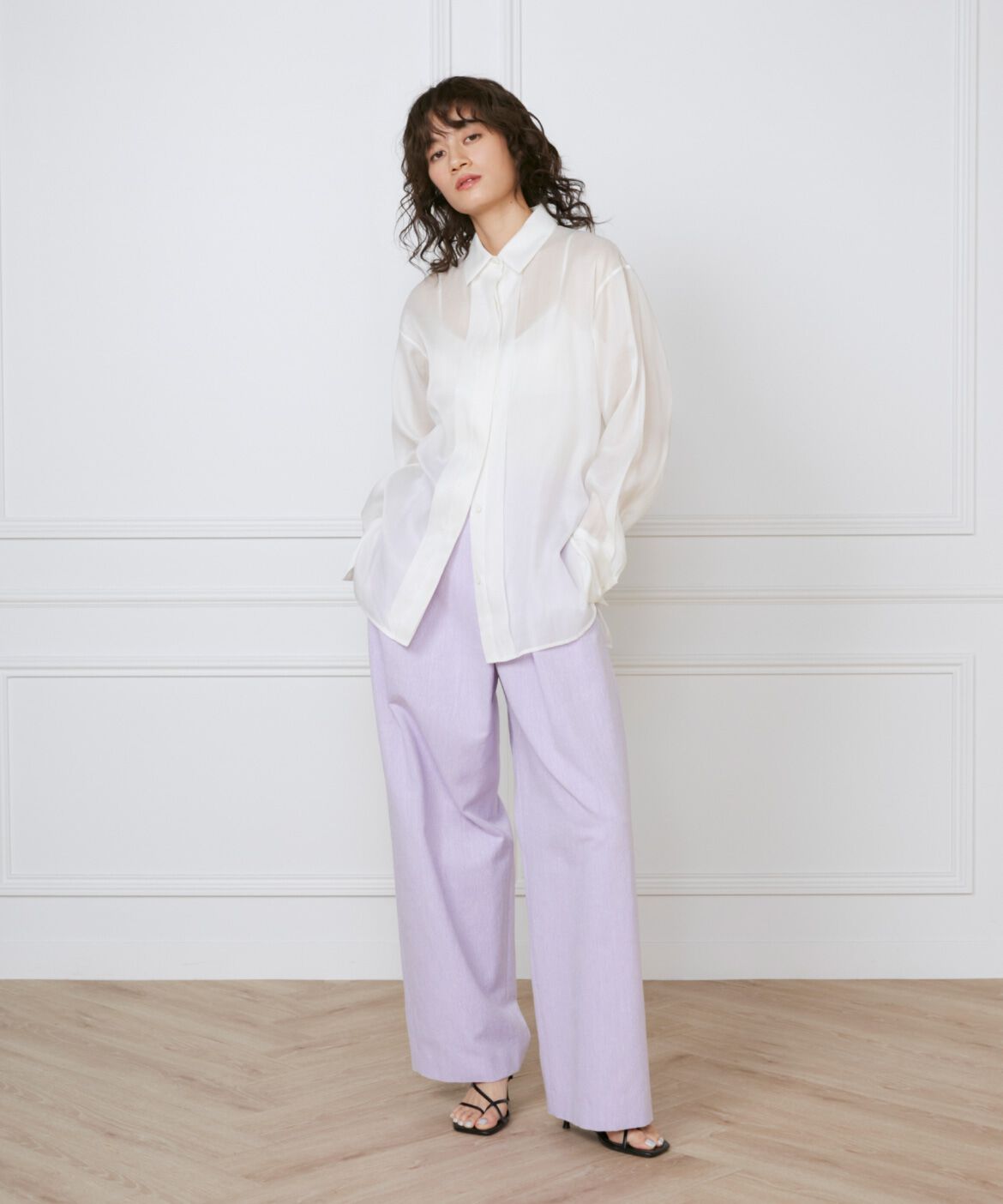 INED「オーガンジーシャツ《la veille by SUPERIOR CLOSET》」|シャツ・ブラウス|