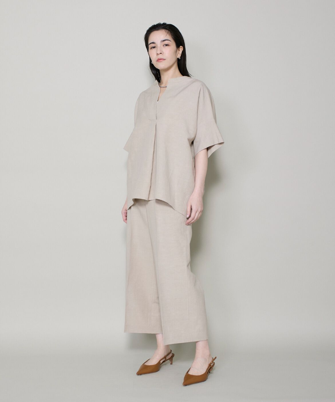 DAY by DAY it&rsquo;s international「ﾘﾈﾝﾜｲﾄﾞｸﾛｯﾌﾟﾄﾞﾊﾟﾝﾂ|凛と涼しい､上品ﾄﾞﾚｰﾌﾟの」|その他|