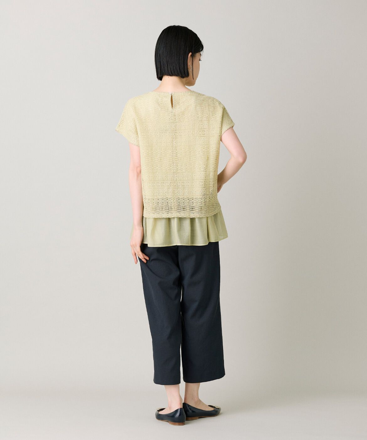 7-IDconcept.「《大きいサイズ》シアードッキングレースプルオーバー」|Tシャツ・カットソー|
