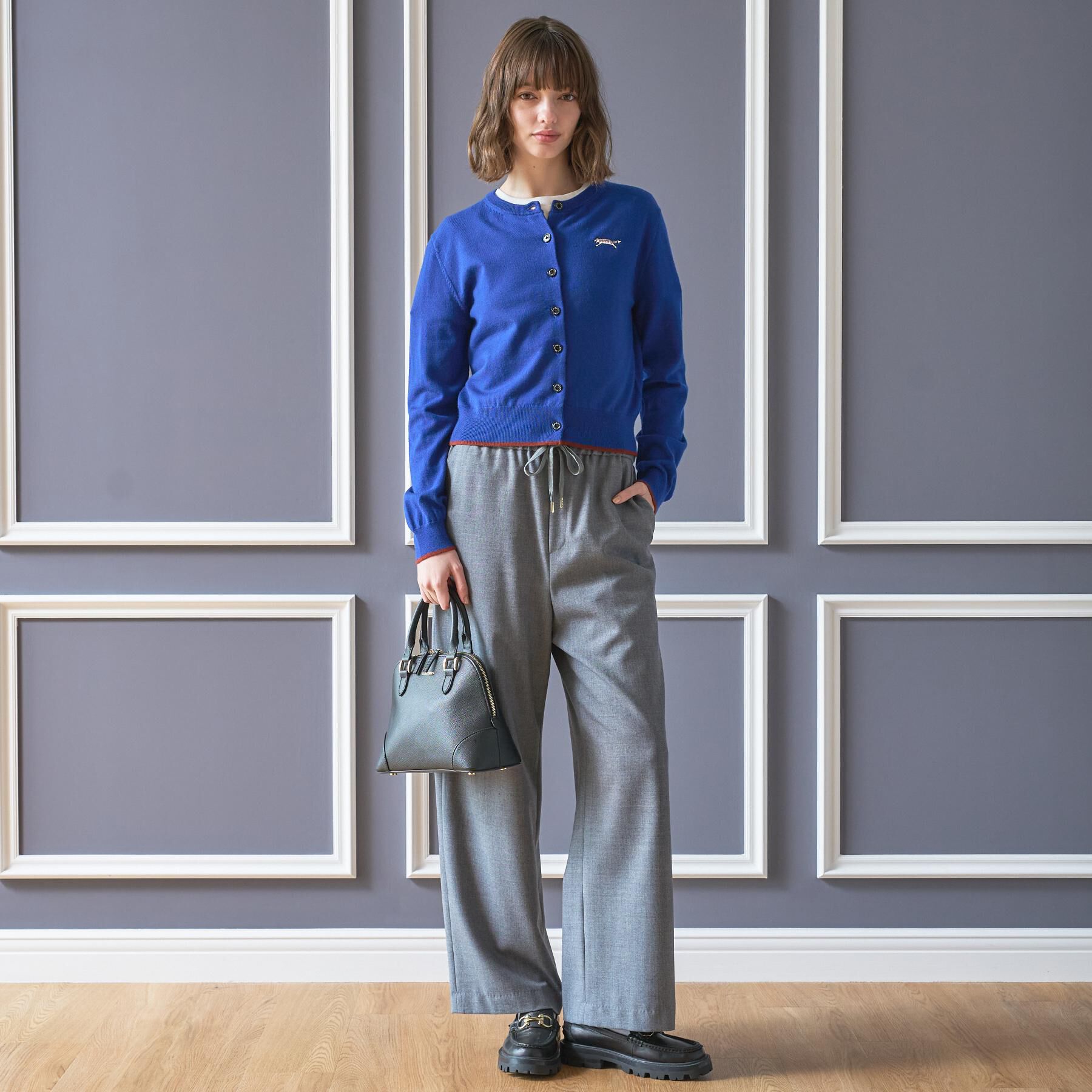DRESSTERIOR「ゼニアバル―ファキャッシュウールクルーネックカーディガン」|カーディガン|