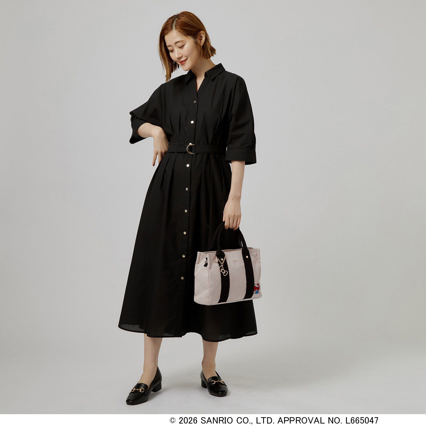 grove「【Lee別注&times;ハローキティ】スクエア2wayトート」|トートバッグ|