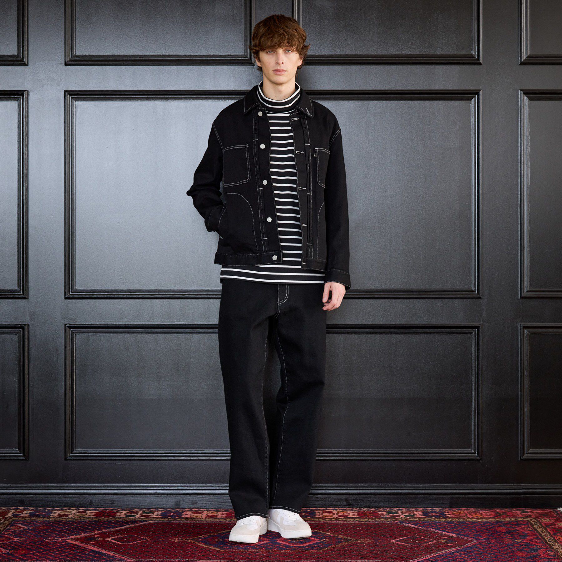 TAKEO KIKUCHI「【BOWLER HAT LABEL】ブラックデニムGジャン」|デニムジャケット|