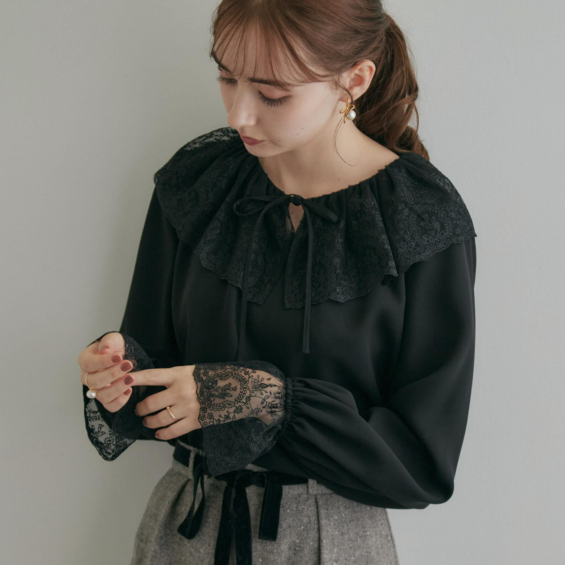 Couture broach「レース衿カフスインナーブラウス」|シャツ・ブラウス|