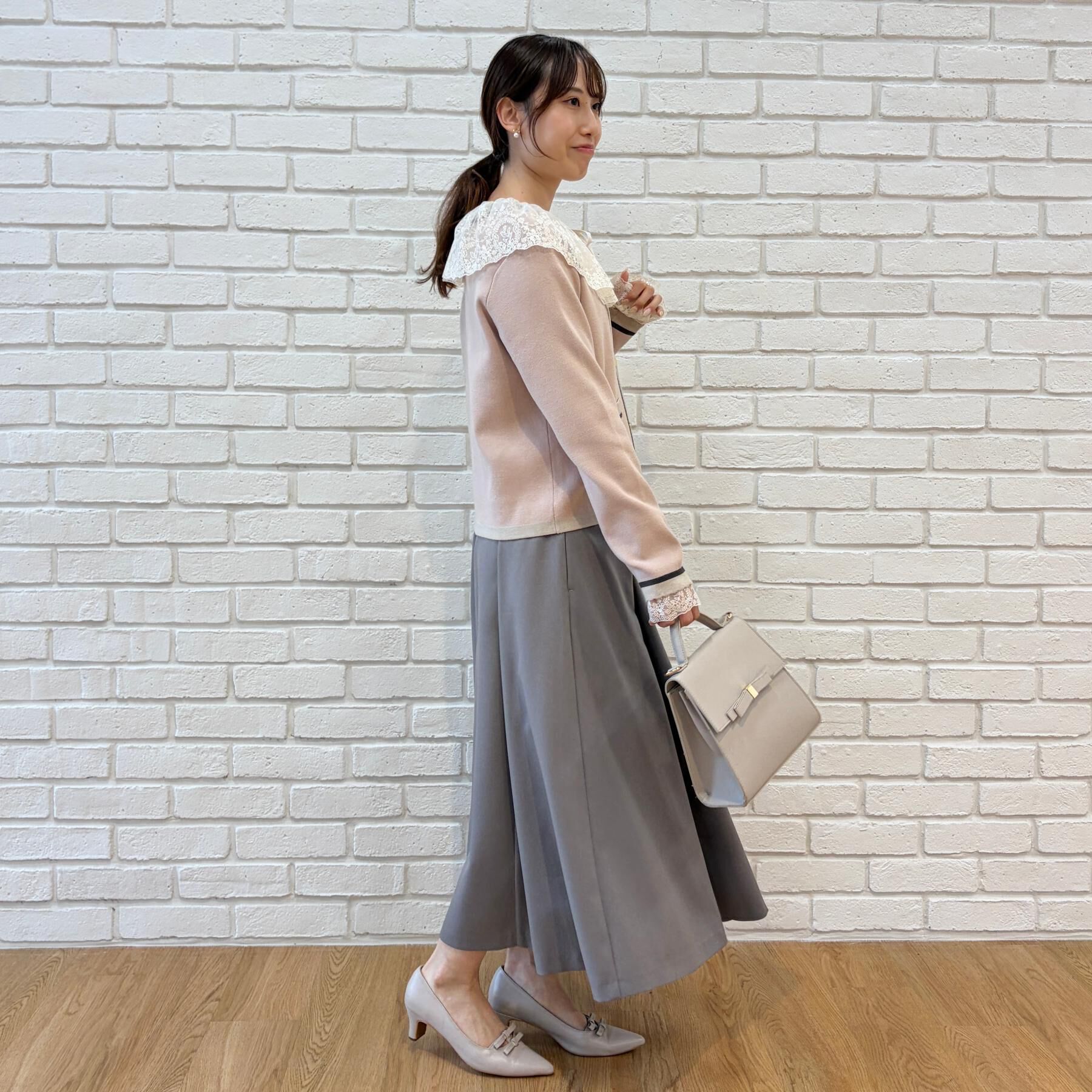 Couture broach「【一枚で主役級】配色総針スカラカーディガン」|カーディガン|