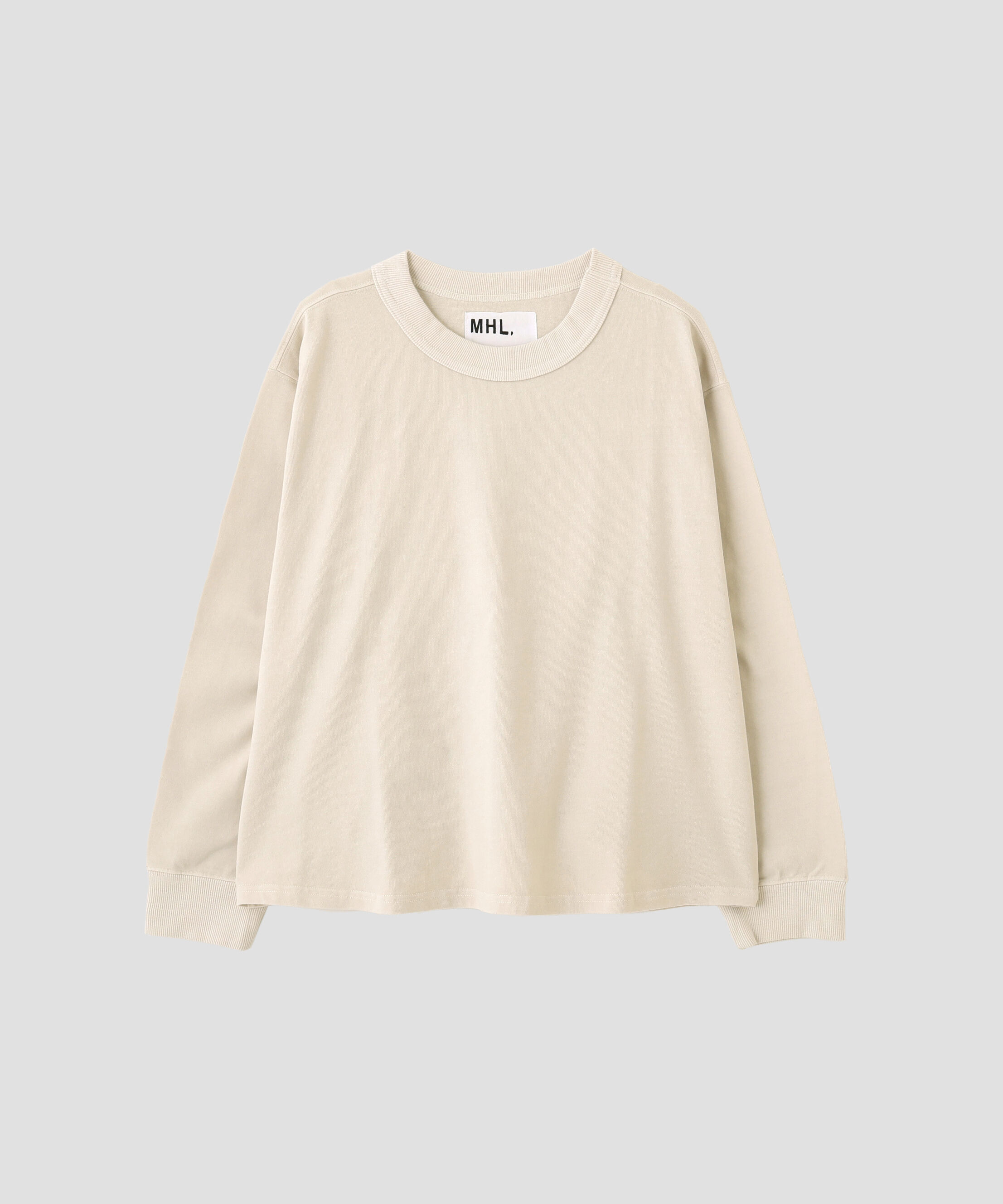MHL.「GARMENT DYED DENSE JERSEY TOP」|Tシャツ・カットソー|