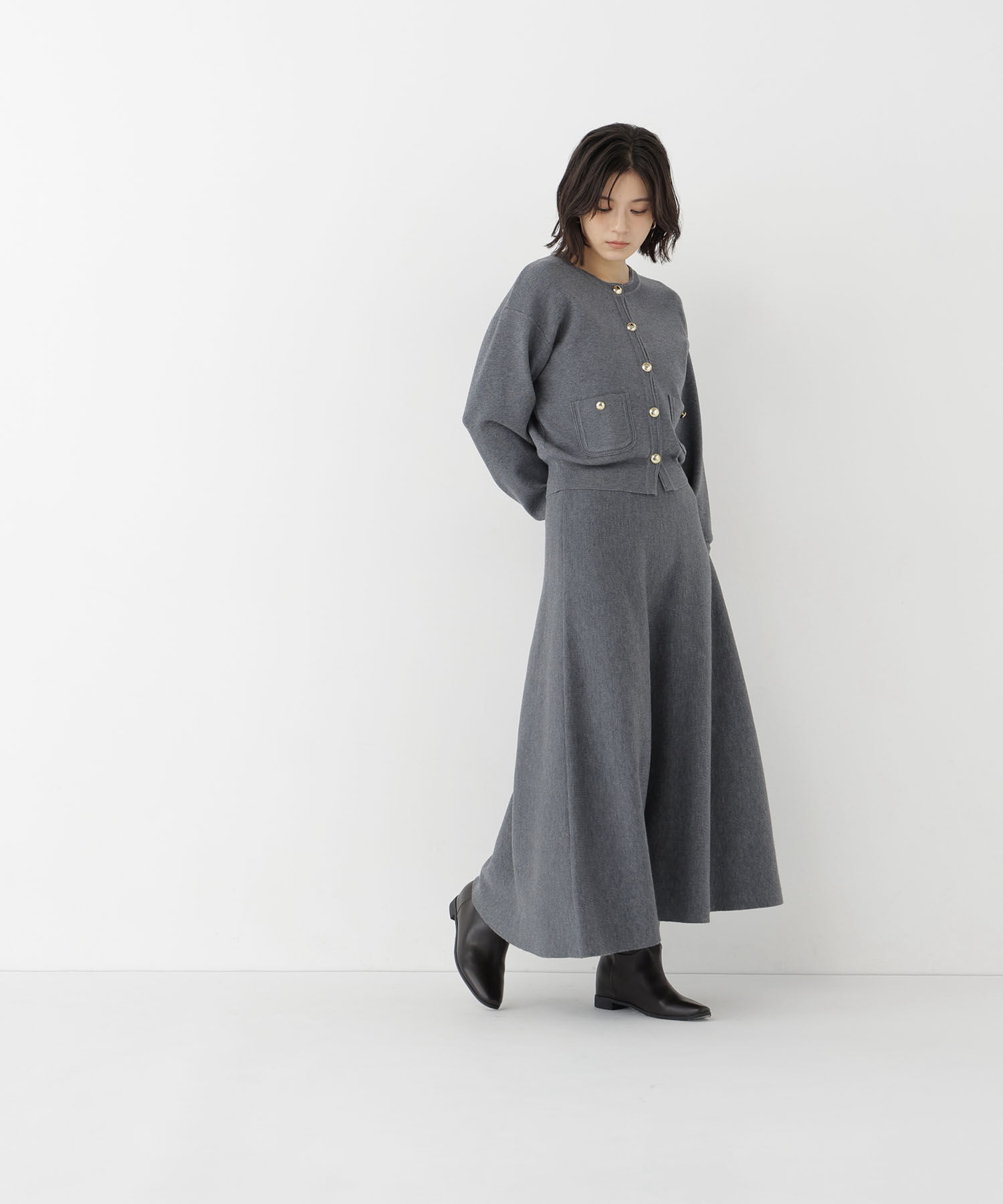  「ダブルフェイスニットセットアップ」|ワンピース|