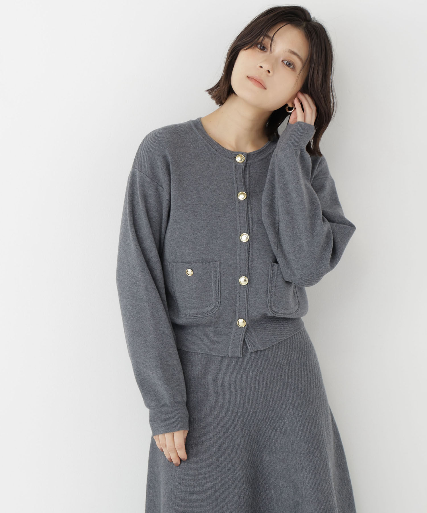  「ダブルフェイスニットセットアップ」|ワンピース|