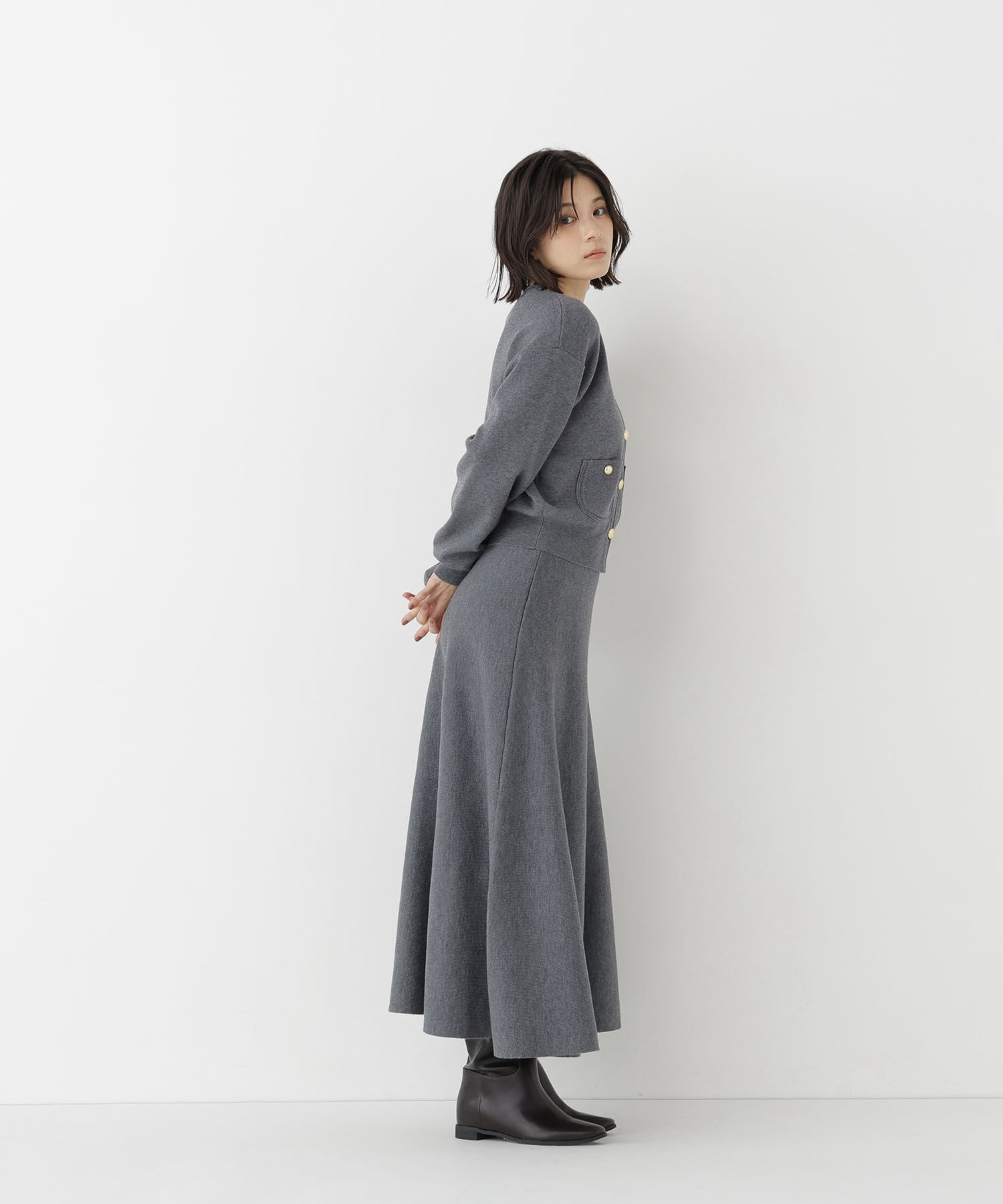  「ダブルフェイスニットセットアップ」|ワンピース|