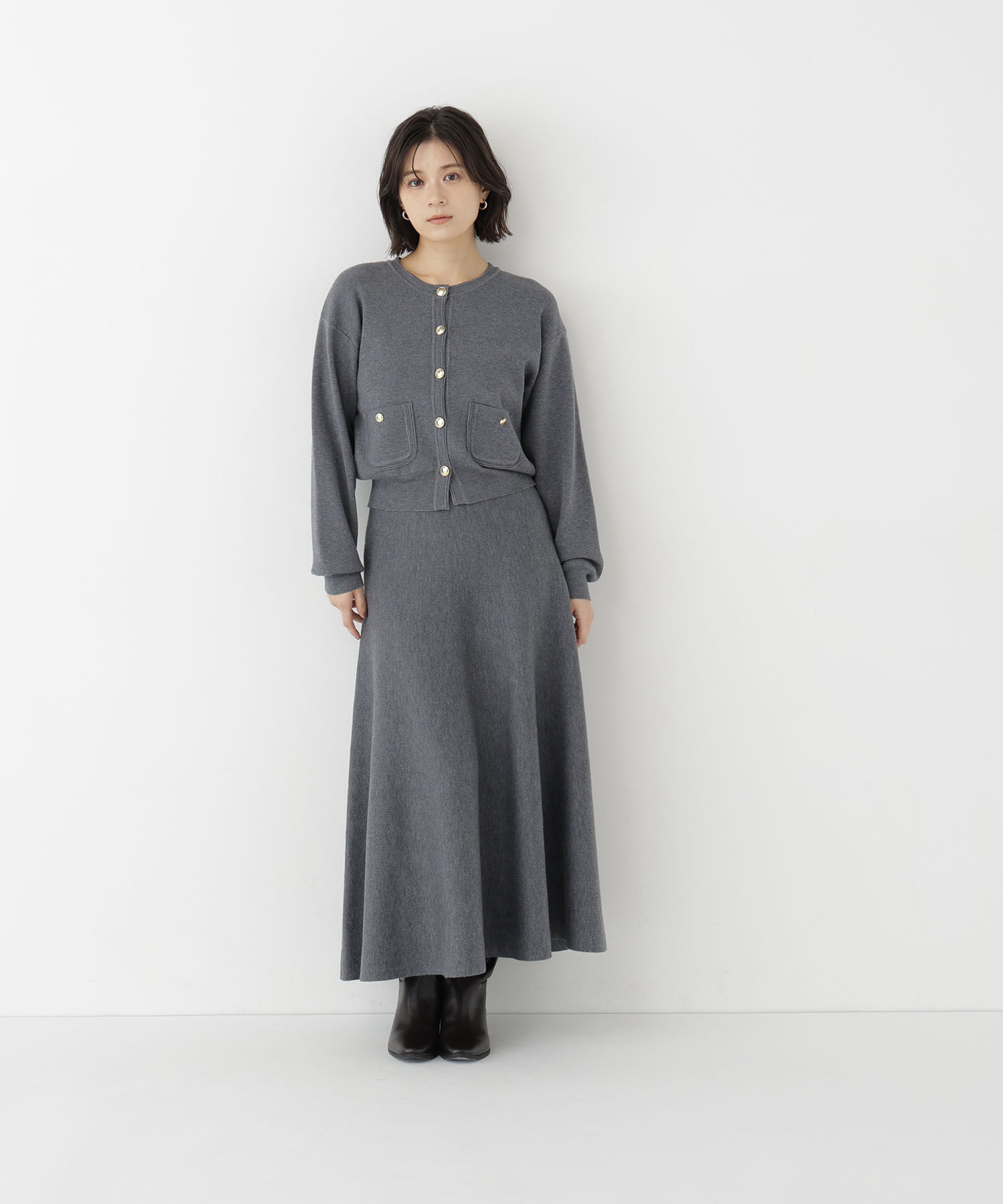  「ダブルフェイスニットセットアップ」|ワンピース|